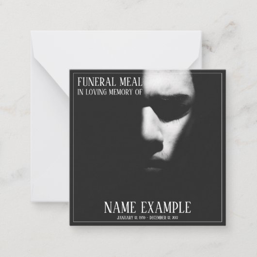 半影に眠る顔 ノートカード (正面)