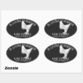 半影に眠る顔 楕円形シール (シート)