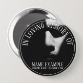 半影に眠る顔 缶バッジ (正面&裏面)