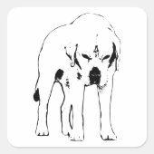 半径を基準 スクエアシール (正面)