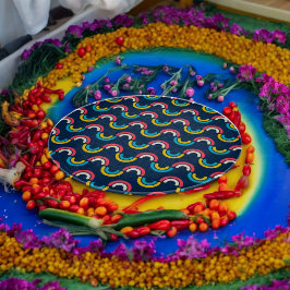 半数々の円パターン カッティングボード