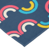 半数々の円パターン テーブルクロス (アングル)