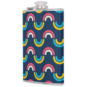 半数々の円パターン フラスク (左)