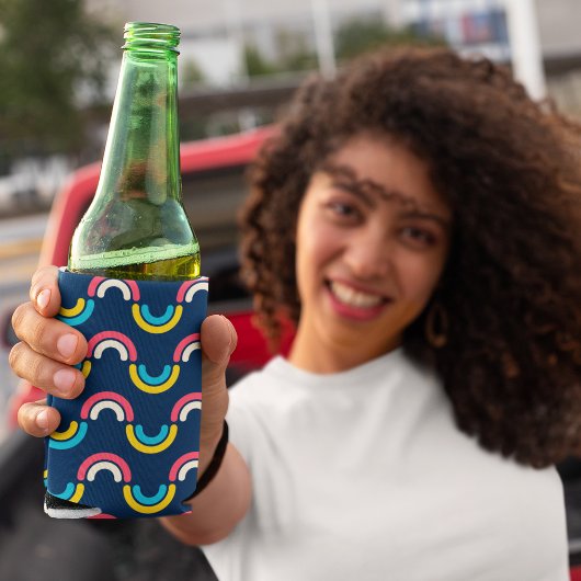 半数々の円パターン 缶クーラー