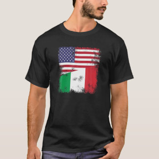 半旗イタリアンTシャツヴィンテージイタリアUSAギフト Tシャツ
