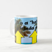 半日だ！コーヒーのマグカップ コーヒーマグカップ (正面左)