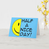 半日楽しいグリーティおもしろいングカードのユーモア カード (黄色い花)