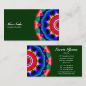 半曼荼羅06 – ダークグリーン003300 名刺 (正面/裏面)