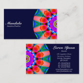 半曼荼羅07 – ダークネイビー 名刺 (正面/裏面)