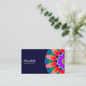 半曼荼羅07 – ダークネイビー 名刺 (スタンド正面)