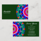 半曼荼羅08 – ダークグリーン003300 名刺 (正面/裏面)