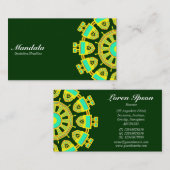 半曼荼羅110714(1) – ダークグリーン 名刺 (正面/裏面)