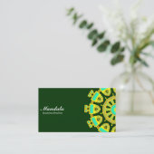 半曼荼羅110714(1) – ダークグリーン 名刺 (スタンド正面)