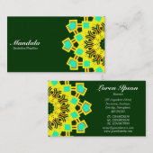 半曼荼羅110714(5) – ダークグリーン 名刺 (正面/裏面)