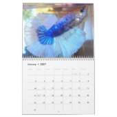 半月のBettaの魚のカレンダー カレンダー (1月 2027)