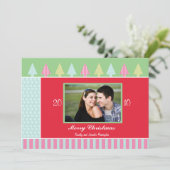 半月木クリスマスホリデーのフォトカード シーズンカード (スタンド正面)