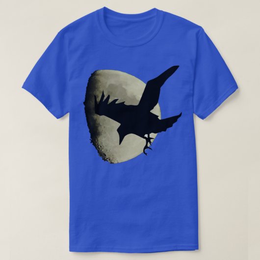半月飛んでいる半月 Tシャツ (デザイン正面)