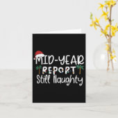 半期報告書　まだいたずらな愉快なサンタクリスマス カード (黄色い花)