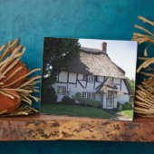 半木造の茅葺コテージ フォトプラーク (側面)