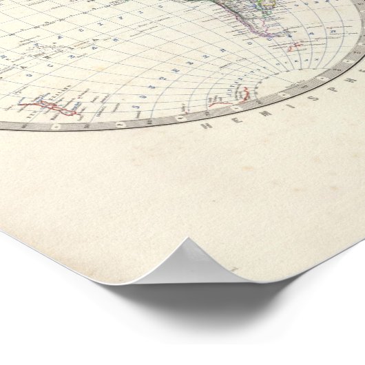 半球の世界 ポスター (角)