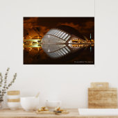 半球状バレンシア，シウダドデラスアルテスy las Cie ポスター (キッチン)