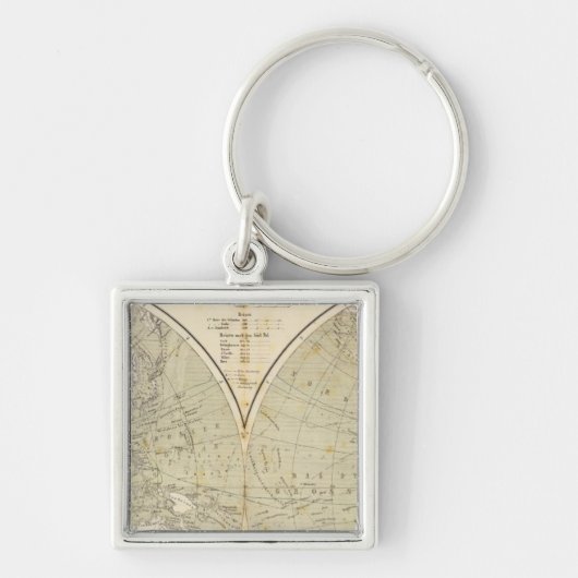 半球環軸図 キーホルダー (正面)