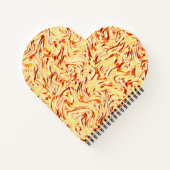 半生のキャベツ、黄色、珊瑚のように見える ノートブック (裏面)