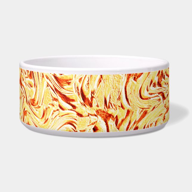 半生のキャベツ、黄色、珊瑚のように見える ボウル (正面)