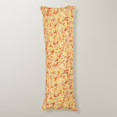 半生のキャベツ、黄色、珊瑚のように見える ボディピロー (正面縦)