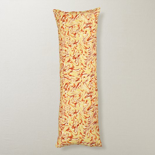 半生のキャベツ、黄色、珊瑚のように見える ボディピロー (裏面 (縦))