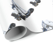 半白のトレーラートラック ラッピングペーパー (ロールコーナー)