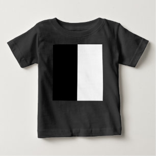 半白半黒、半黒半白 ベビーTシャツ