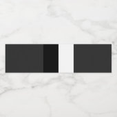 半白半黒、半黒半白 ペットボトルラベル (シングルラベル)