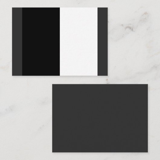 半白半黒、半黒半白 名刺 (正面/裏面)