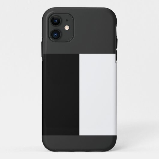 半白半黒、半黒半白 Case-Mate iPhoneケース (裏面)