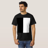 半白半黒、半黒半白 Tシャツ (正面フル)