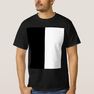 半白半黒、半黒半白 Tシャツ