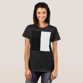 半白半黒、半黒半白 Tシャツ (正面フル)