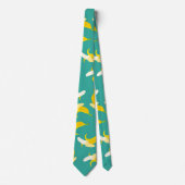 半皮バナナシームレスパターン – トロピカルフィールド ネクタイ (正面)