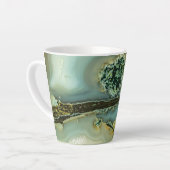 半石の中大切に カフェラテマグ (左アングル)