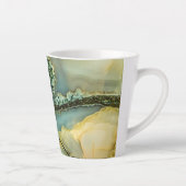 半石の中大切に カフェラテマグ (右)