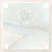 半石の中大切に ガラスコースター (裏面)