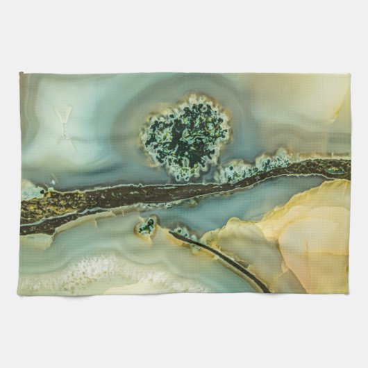 半石の中大切に キッチンタオル (横)