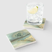 半石の中大切に ストーンコースター (横)