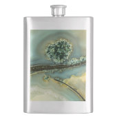 半石の中大切に フラスク (正面)