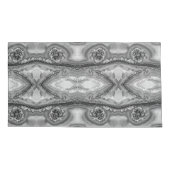 半石の中大切に、黒と白の媒体 枕カバー (裏面)