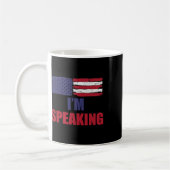 半米話国旗Kamala Harris Devertising Q コーヒーマグカップ (左)