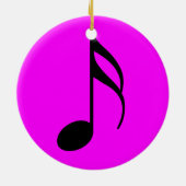 半紫色の震え声のオーナメント セラミックオーナメント (裏面)