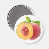 半茎の桃 マグネット (正面/裏面)