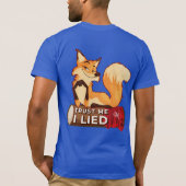 半袖Tシャツ:Trust Me (青) Tシャツ (裏面)